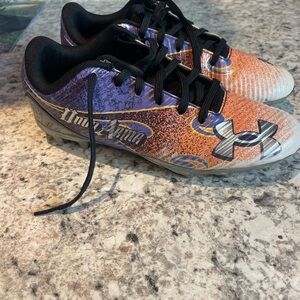 Under Armour Kids' Orange and Purple Sneakers